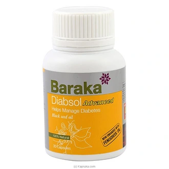BaraDiabsol Advanced -Black Seed Oil Caps 30S Buy Baraka Online for specialGifts