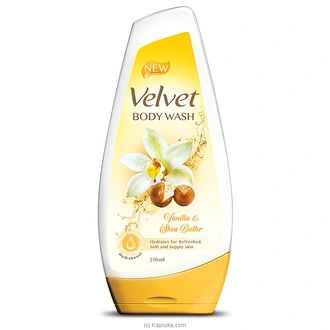 Velvet Body Wash - Vanilla And Shea Butter - 250ml Buy Online Grocery Online for specialGifts