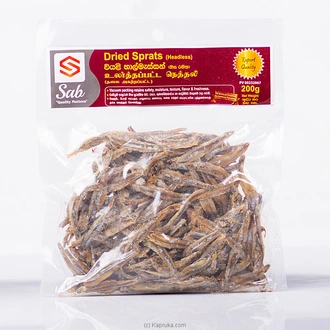 Sab Dried Headless Spratsn#160;( Halmasso Karawala ) - 200g - Sp  Online for none