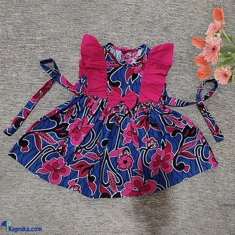 Blue Butterfly Printed Dress  Online for none