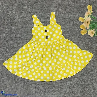 Yellow Polka Baby Dress  Online for none