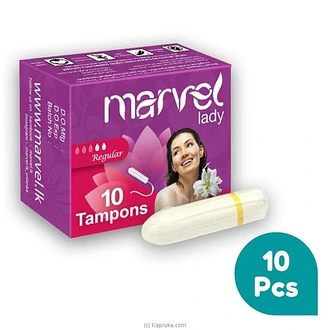MARVEL LADY TAMPONS - REGULAR FLOW-10PCS  Online for none
