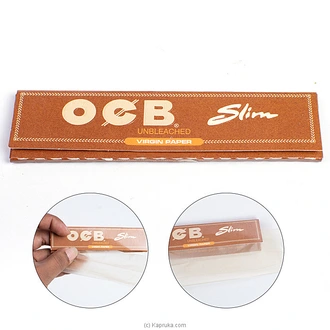 OCB Virgin Slim Unbleached King Size With 32 Tips 32 Brown Rolling Papers Buy Online Grocery Online for specialGifts
