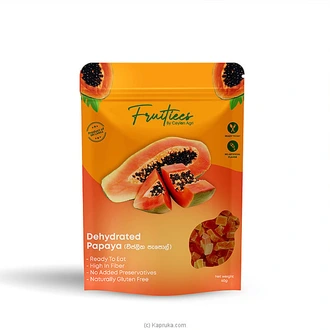 Fruitiees By Ceylon Agri Dried  Dehydrated Papaya - 60g Buy On Prmotions and Sales Online for specialGifts
