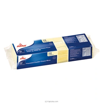 Anchor Processed Cheddar Cheese Slices -( 112 Slices ) 1290g - D  Online for none