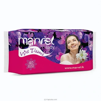 MARVEL LADY WET TISSUES 40pcs PACK  Online for none