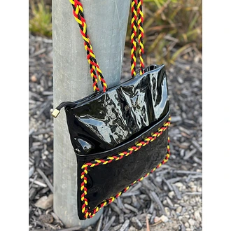 Ockult Square Black Shine Shoulder Handbags Lady  Online for none