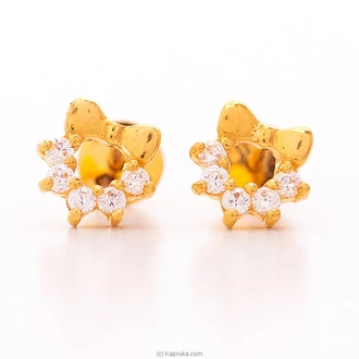 Arthur 22kt Gold Ear Ring With Zercones (AJER09) Buy Arthur Online for specialGifts