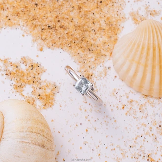 Chamathka nerissa s925 silver aquamarine ring (r-bsm/1275)  Online for none