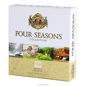 BASILUR TEA -FOUR SEASONS - TEA BAG - FOIL ENV - ASSORTED 40 E- (10E X4) -70g (71561-00) Buy corporate Online for specialGifts