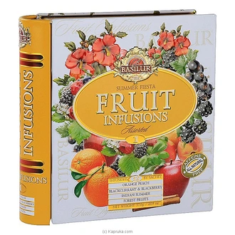 BASILUR TEA BOOK - T.CADDY- FOIL ENV - FRUIT INFUSIONS - SUMMER FIESTA - 1.8G X 32 EN Buy Get Sri Lankan Goods Online for specialGifts