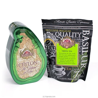 BASILUR ISLAND OF TEA - T.CADDY - ULGT - LT - GREEN - 100g - (70  Online for none