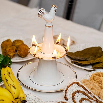 Dankotuwa Premium Porcelain Oil Lamp - Elegant Touch For Your Ce  Online for none