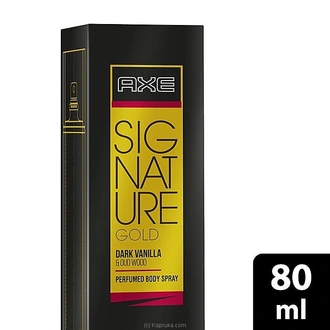 Axe Signature Gold Dark Vanilla And Oud Wood 80ml - Cleansers  Online for none