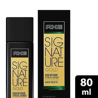 Axe Signature Gold Iced Vetiver And Fresh Lavender 80ml - Cleans  Online for none