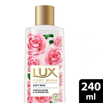 Lux Soft Skin French Rose And Almond Oil Bodywash 240ml - Cleans  Online for none
