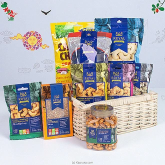 Royal Cashews Tongue Splitting Hamper Box.-  Top Selling Hampers In Sri Lanka Buy Royal Cashews Online for specialGifts