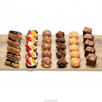 Sponge Dessert Platter - 30 Pieces  Online for none