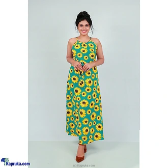 Sunflower Ruffle Hem Dress - MC010 at Kapruka Online