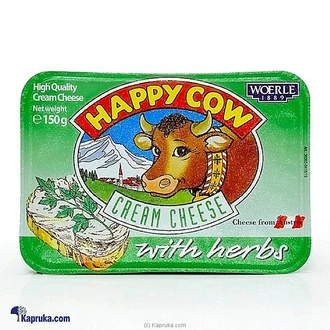 Happy Cow Cream Cheese With Herbs 150g - Dairy Products  Online for none