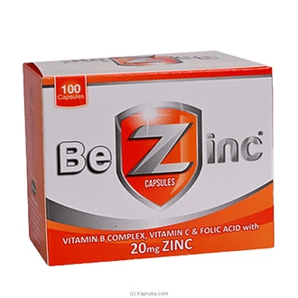 Bezinc-vit.b Complex And Folic Acid 100 Capsules  Online for none
