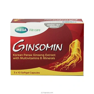 Ginsomin - 3x10 Softgel Capsules  Online for none