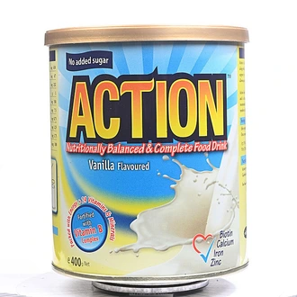 Astron Action Milk Powder 400g (vanilla) - Dairy Products  Online for none