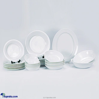 320 WHITE 35 PCS DINNER SET - DEF2- DI035- 0- 0320- 00 at Kapruka Online