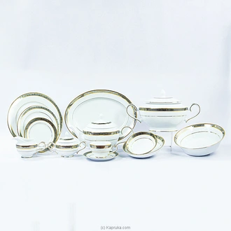 GOLDEN PLATINUM 93 PCS DINNER SET - DEF2-DI093-0-04998-00 Buy Dankotuwa Online for specialGifts
