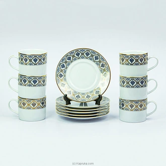 DORIS GREY 12 PCS TEA SET - DEF2-TE012-0-00518-00 Buy Dankotuwa Online for specialGifts