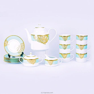 Esmeralda Green 17 Pcs Tea Set - DEF2- TE017- 0- 00318- 00 Buy Dankotuwa Online for specialGifts