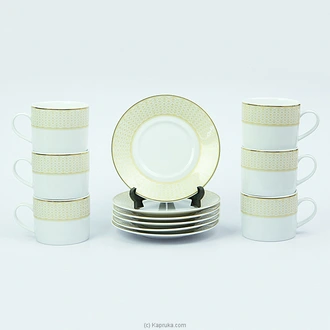 Roxi Gold 12 Pcs Tea Set - DLF2-TE012-0-05418-00 Buy Dankotuwa Online for specialGifts
