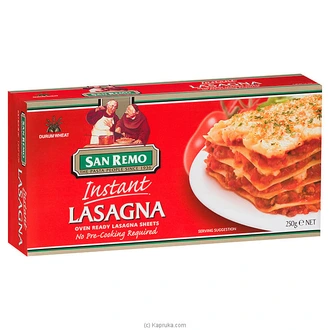 San Remo Instant Lasagna - 250g - Pasta And Noodles  Online for none