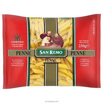 San Remo Pasta ( Penne 18 )-250g - Pasta And Noodles  Online for none