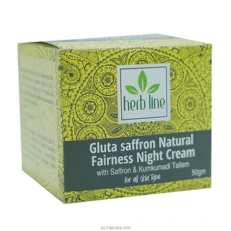 Herb Line Gluta Saffron Natural Fairness Night Cream With Saffro  Online for none