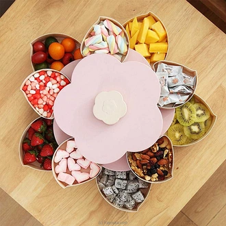 Flower Design Rotating Twist And Bloom Snack Box  Online for none