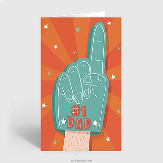 No 1 DAD Greeting Card Buy fathers day Online for specialGifts