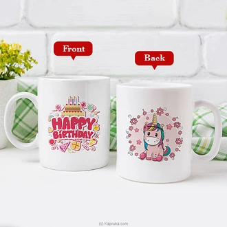 Cute Unicorn Happy Birthday Mug - 11 Oz  Online for none