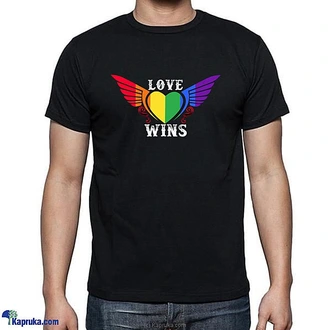 LOVE WINS PRIDE  RAINBOW T-SHIRT-005 Buy Kapruka Fulfillment Printing Online for specialGifts