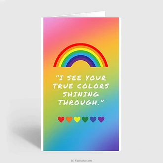 Rainbow Greeting Card  Online for none