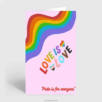 `love Is Love` Greeting Card  Online for none