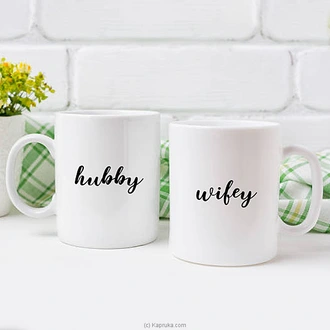 Hubby Wifey - Couple Mug Set 11 Oz  Online for none