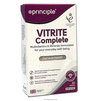 Principle Vitrite Complete Tabs 30s Multivitamins Buy Principle Online for specialGifts