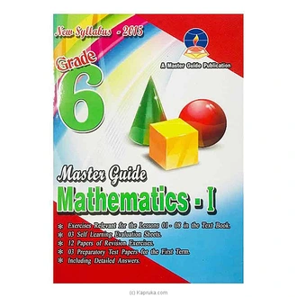 Master Guide Grade 6 Mathematics Workbook (I) - English Medium  Online for none
