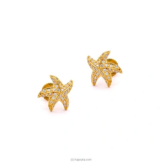 Raja Jewellers 22K Gold Ear Stud Set With  0.751ct Round E3-B-3787 Buy Raja Jewellers Online for specialGifts