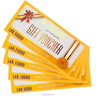 Arthur De Silva Jewellers  Gift Vouchers Buy Arthur Online for specialGifts