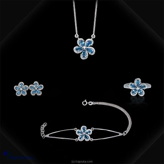 Tash Gem And Jewelleryblue Topaz Flower Jewelry Set TS-KA12 - Ta  Online for none
