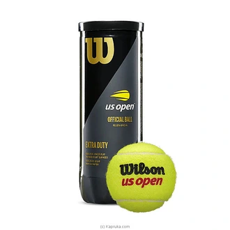 Wilson US Open Extra Duty Original Tennis Balls - 3 Ball Tin at Kapruka Online