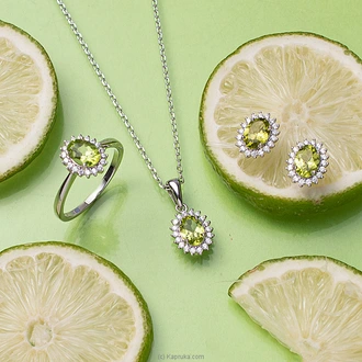 Chamathka Kelis Sterling Silver Peridot Fullset  Online for none