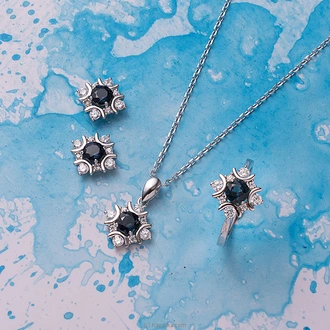 Chamathka Rae Sterling Silver Spinel Fullset  Online for none